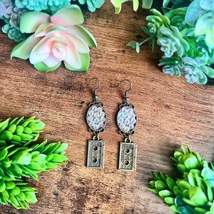 Handcrafted Swarovski Crystal Cassette Tape Earrings